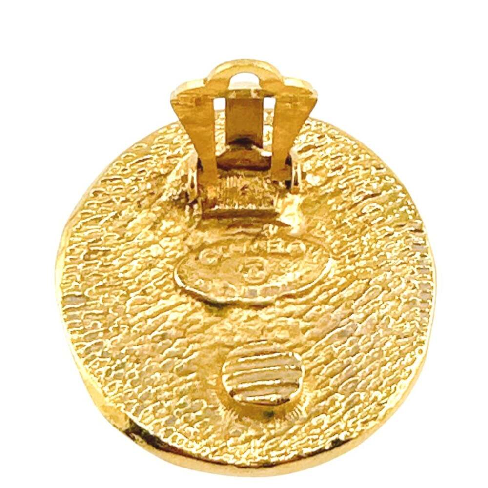 CHANEL Authentic Vintage Gold Earrings - Picture 10 of 11